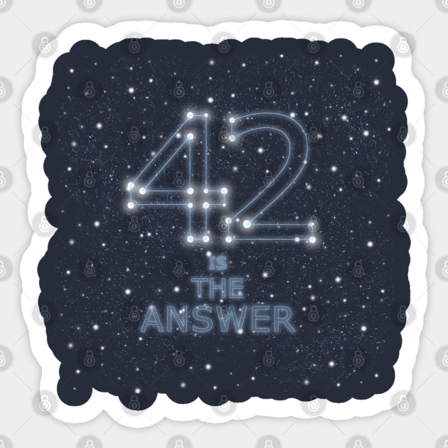The Answer Sticker by Vahlia